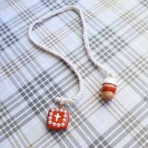 Fall Bookmark Coffee Cup Handmade Christian Reader Gift Cozy Latte Orange